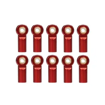 

10pcs/set Metal Tie Rod Connecting Rod End Joint M3 Ball Head Support for SCX10 TRX4 D90 1/10 RC Crawler Car