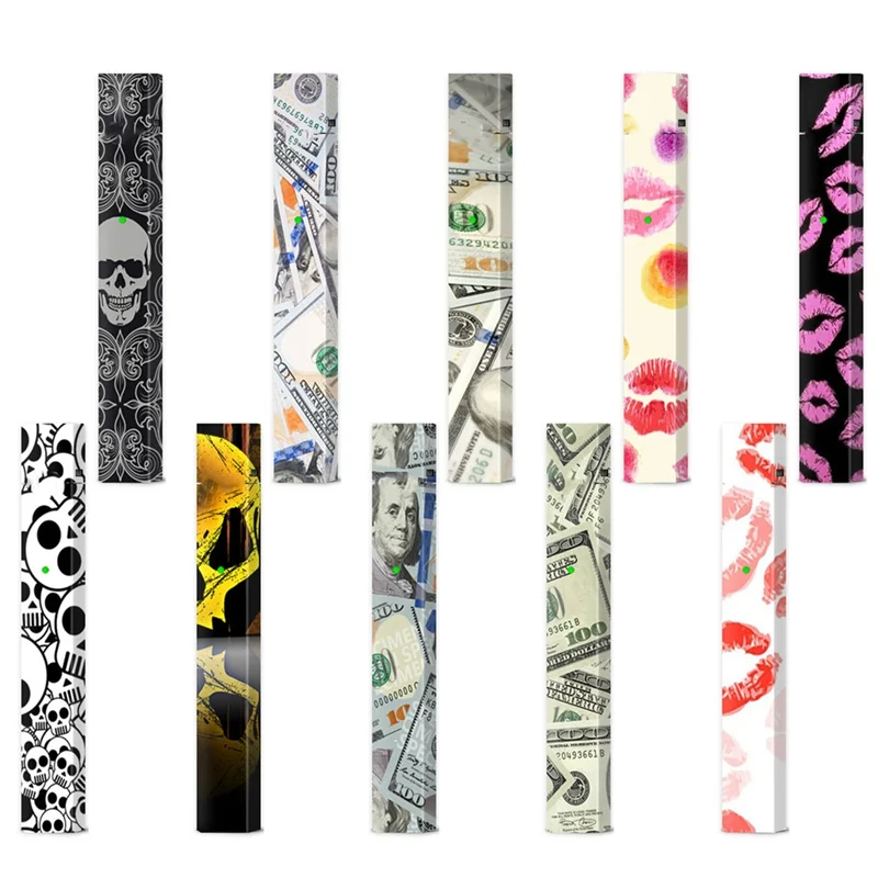 

10 Kinds Punk Style Skull Case Cover Film Sticker Skin For Juul