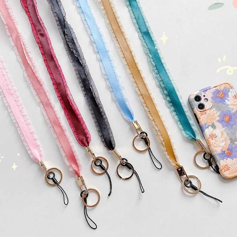 JONSNOW цветные кружевные ремешки на шею для ключей ID карт USB спортзала подвешивания