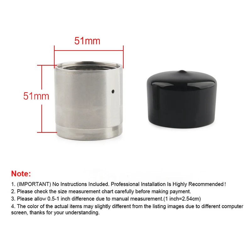 1.98"Stainless Steel Boat Trailer Bearing Buddy Kits w/ Protective Grease Bra Fits Most 4 & 5 Bolt / Lug Hubs Grease Caps