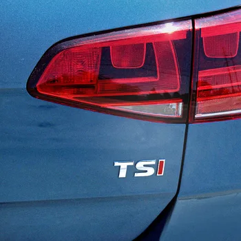 

1Pcs 3D Metal TSI Car Side Fender Rear Trunk Emblem Badge Decals for Volkswagen Sagitar Golf Magotan Polaris Boracay