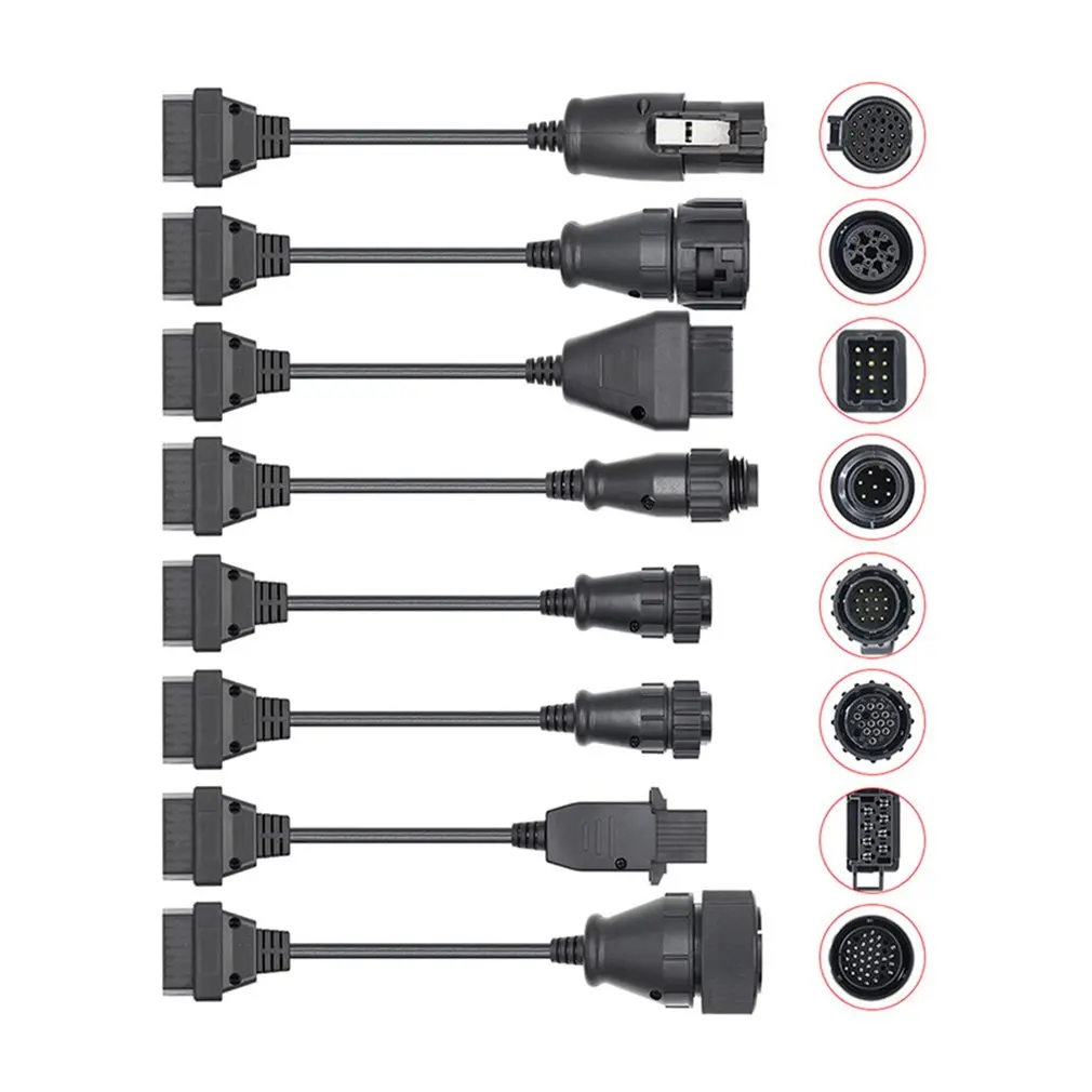 Кабели для грузовиков Pro OBD2 OBDII автомобильные кабельные тележки диагностический