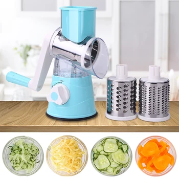 

Manual Vegetable Cutter Slicer Multifunctional Round Mandoline Slicer Potato Cheese Kitchen Gadgets Vegetable Tools