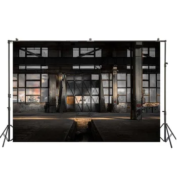 

HUAYI vintage factory building photo shoot backdrop studio props photo booth background for taking photo of moive D-8912