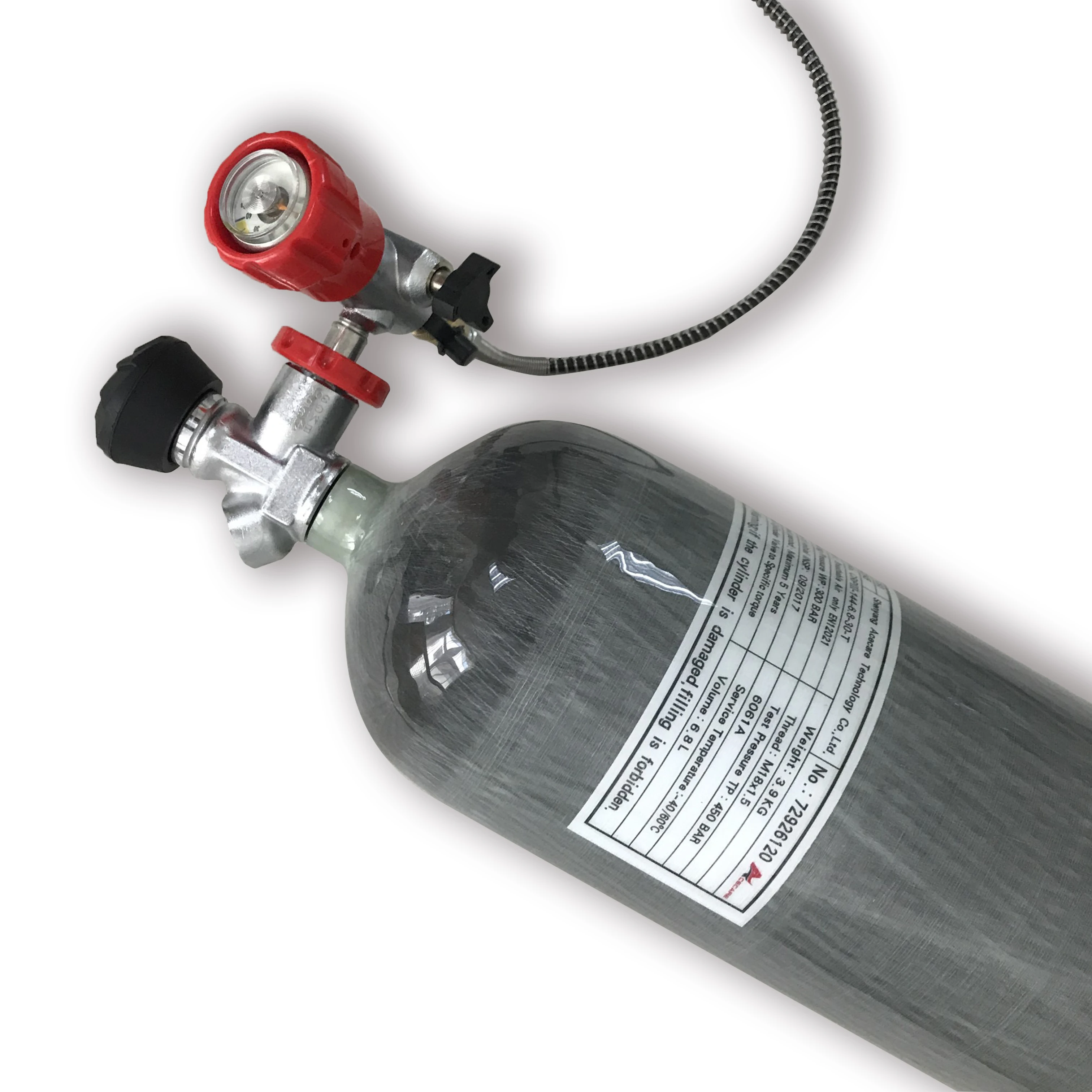 AC168301 6.8L Pcp воздушный бак Pcp клапан 4500Psi Мини акваланг CE цилиндр для дайвинга подводный пистолет пневматическая винтовка/Кондор охотничье снаряжение