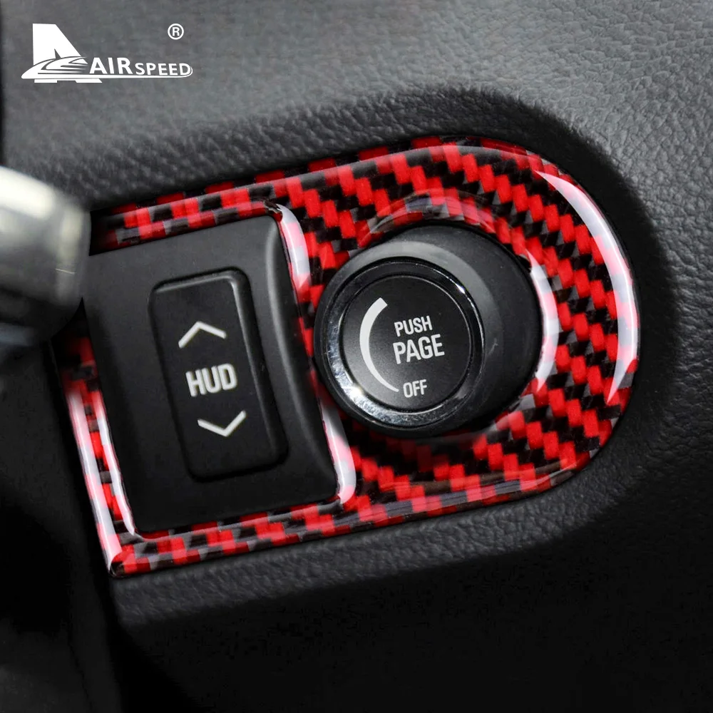 Fibra di carbonio ad aria compressa per Chevrolet Camaro 2010 2011 2012 2013 2014 2015 accessori rivestimento interno Car HUD Panel Cover Sticker - immagine 2