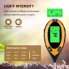 Yieryi Digital 4 In 1 Soil PH Meter Moisture Monitor Temperature Sunlight Tester for Gardening Plants Farming with Blacklight 5