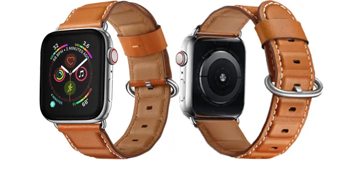 Ремешок из натуральной кожи correa для apple watch 4, 5, 44 мм, 40, 42, 38 мм, браслет, высококачественный ремешок для iwatch 5/4/3/2