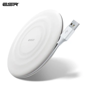 

ESR 10W Wireless Charger For iPhone 11 Pro Max Qi Fast Charging Pad For Samsung S10 Huawei P30 Pro Phone Charger Adapter