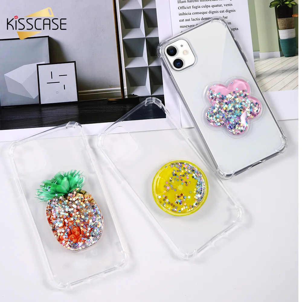 Чехол KISS с блестящим зыбучим песком чехол для iPhone XS MAX X XR милым узором 11 Pro Max 6 6s 7 8