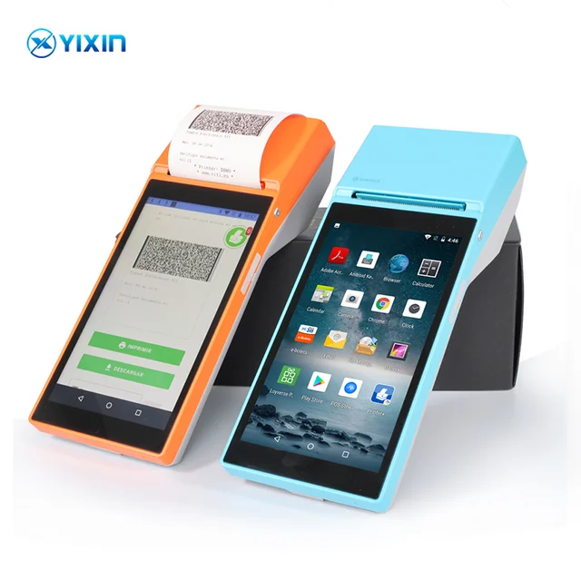 PDA Android de mano para Chile Sii e-boleta, Terminal Pos integrado, impresora Bluetooth, 58mm, Wifi, escaneo Qr, código de barras por cámara