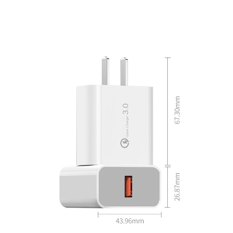 Быстрое Сетевое зарядное устройство 3 0 QC 18 Вт USB QC3.0 для Samsung s10 Xiaomi iPhone Huawei быстрое