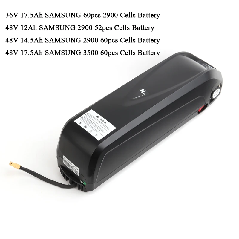 

E-bike Lithum Battery 2900 3500 SAMSUNG Cells 36V/48V 12/14.5/17.5Ah Battery For Bafang Mid/Hub Drive Electric Bicycle Motor Kit