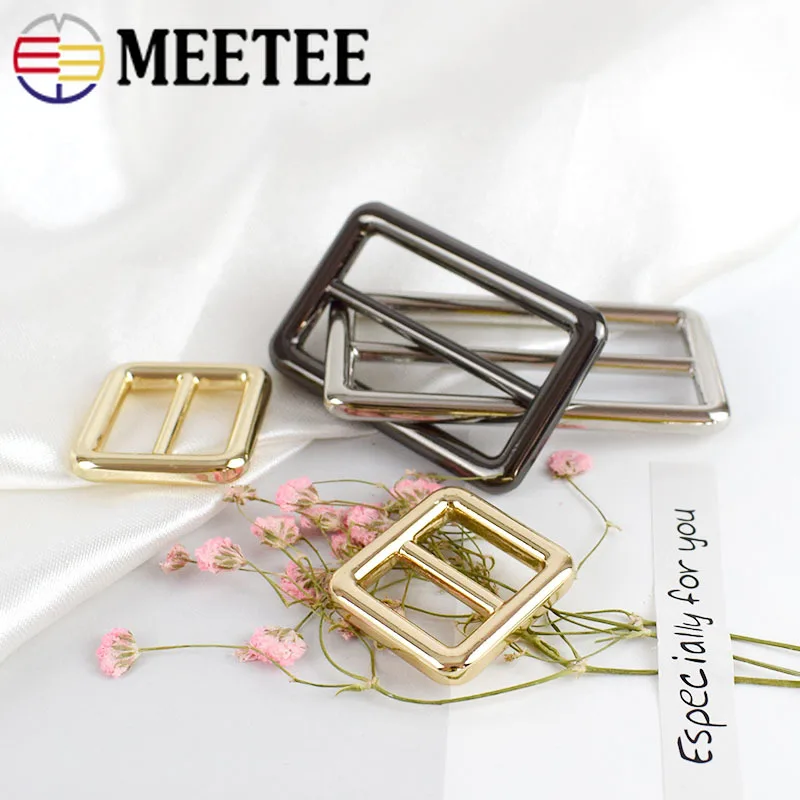 Meetee 15-50 мм металлическая пряжка для сумки рюкзак лямки ремень собачий ошейник Пряжка Крючки застежка Сделай Сам кожа Ремесло Швейные аксессуары