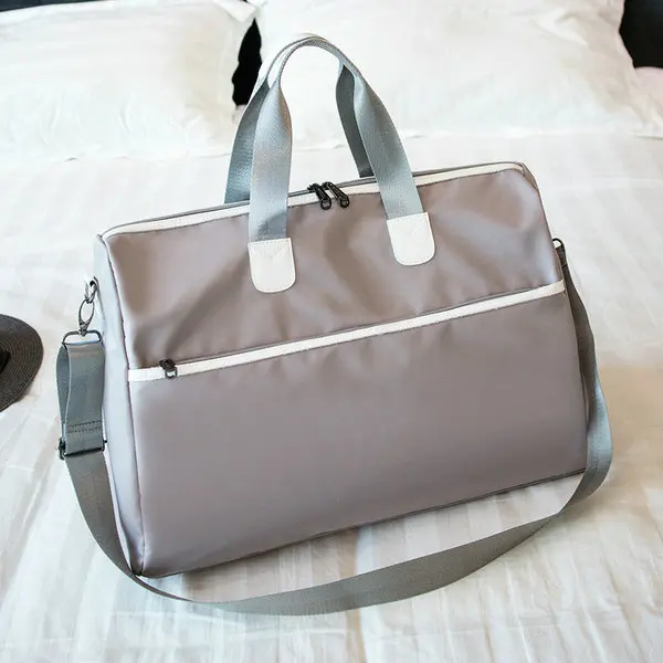 Новые женские дорожные сумки большой емкости, женская сумка, Дамская портативная спортивная сумка, Мужская нейлоновая водонепроницаемая Спортивная Фитнес-сумка на плечо - Цвет: Grey big size