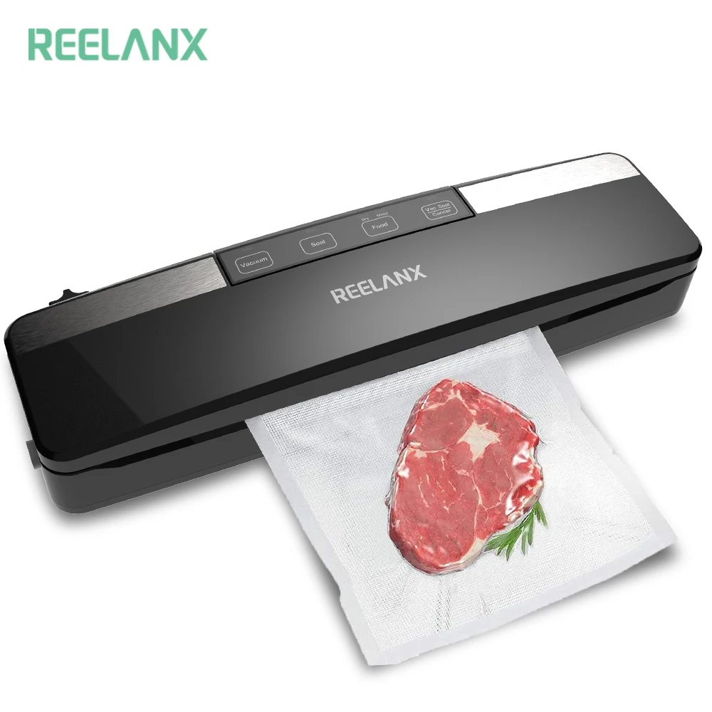 REELANX Vacuum Sealer V2 125W Built-in Cutter Automatic Food Packing Machine 10 Free Bags Best Vacuum Packer for Kitchen 1