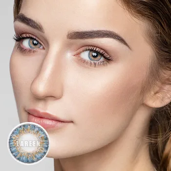 

LAREEN 2pcs/pair Colored Contact Lense 3 tone Series Eye Contact Lenses Color Contact Lens for Eye Cosmetic Contact Lens Makeup