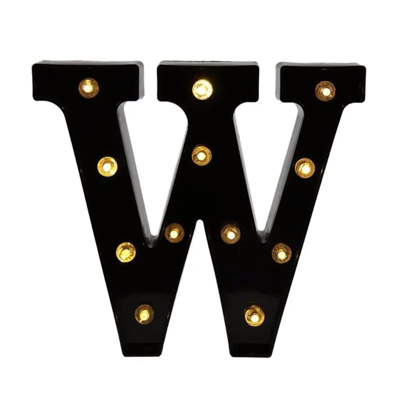 

Alphabet A-Z Decorative Letter Lights Wedding Birthday LED Lights Wall Decor 2019 New
