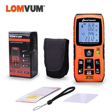 LOMVUM 40 м 60 м 80 м цифровой лазерный дальномер Уровень пузырьки питание от аккумулятора лазерный дальномер ручной ленты дальномер