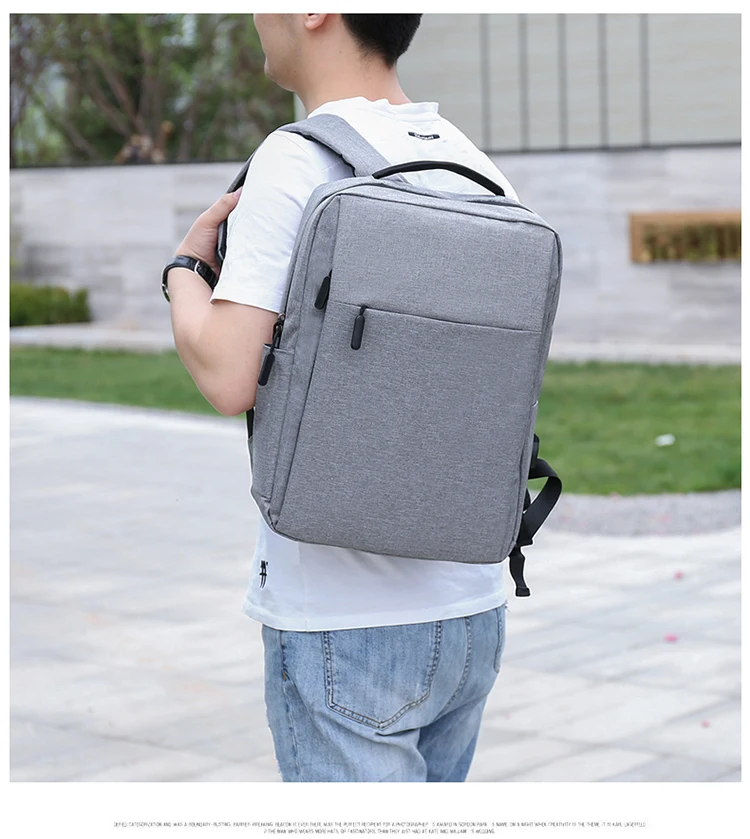 Xiyan Usb Laptop Backpack Business Large Capacity Backpack Men Computer School Bag Travel Bagpack Student Bag