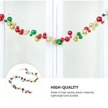 

1.8M Ball On String Christmas Decorations For Home Decor Ball Strings Shopping Mall Festival Ceiling Hanging Plastic Ball String