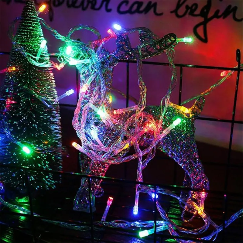 

RGB LED String Light Christmas Tree Decoration Garland Outdoor Waterproof Holiday Fairy lights New Year Birthday Party Battery