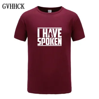 

I Have Spoken Men T Shirts Cool Mandalorian Baby Yoda Star Wars Funny Tee Shirt Short Sleeve T-Shirt 100% Cotton Graphic Clothes