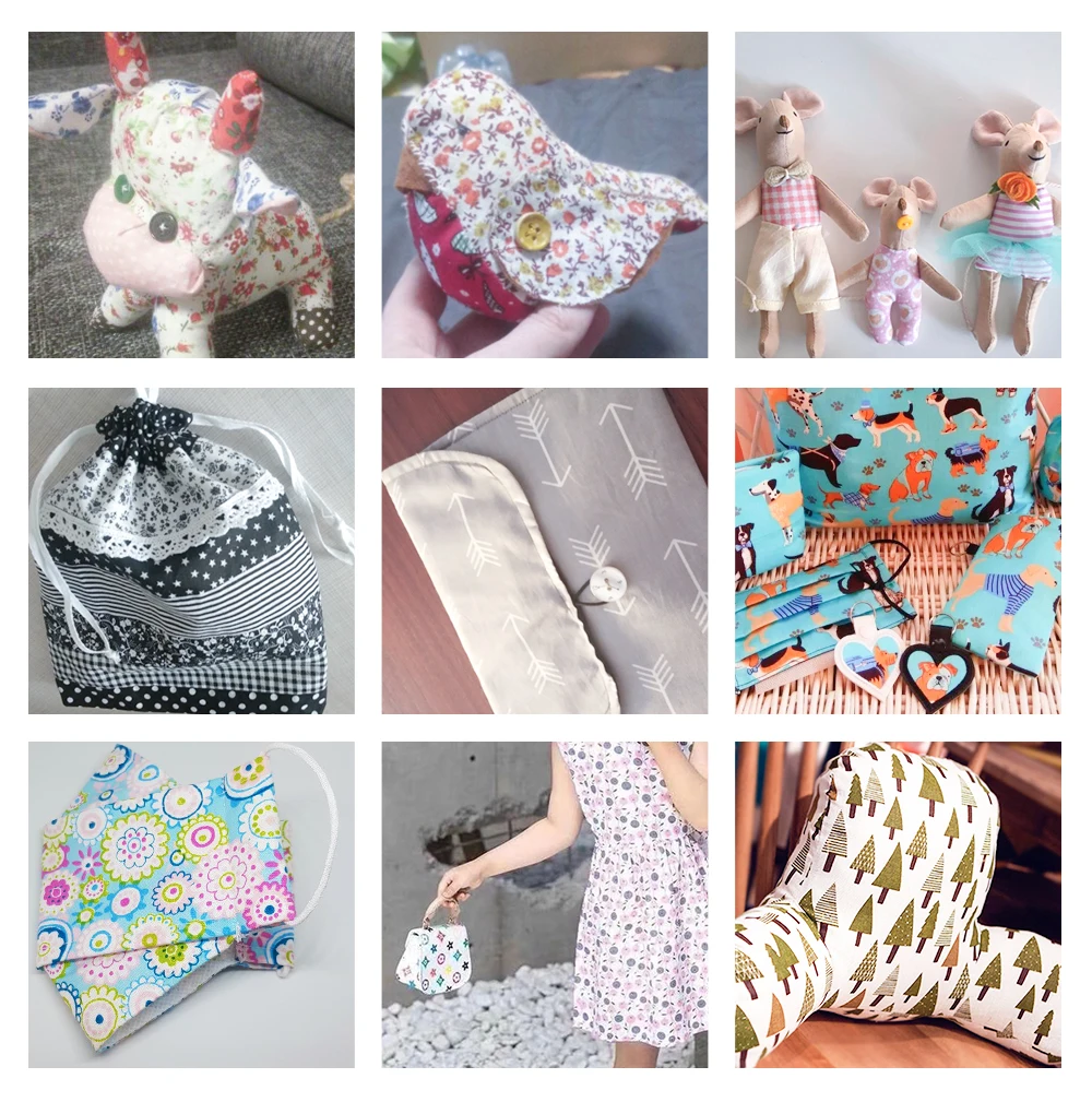 Teramila 40*50cm 5 PCS Pakli Nyomtatott Pamut ruhával számára Szabóipar Tákolmány Összevarrás DIY handmade kézműves kiegészítők quilting Szövet