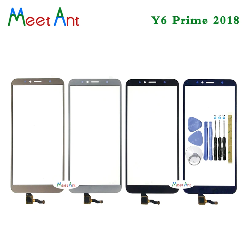 Сенсорный экран 5 7 дюйма для Huawei Y6 Prime 2018 дигитайзер сенсорного экрана внешнее