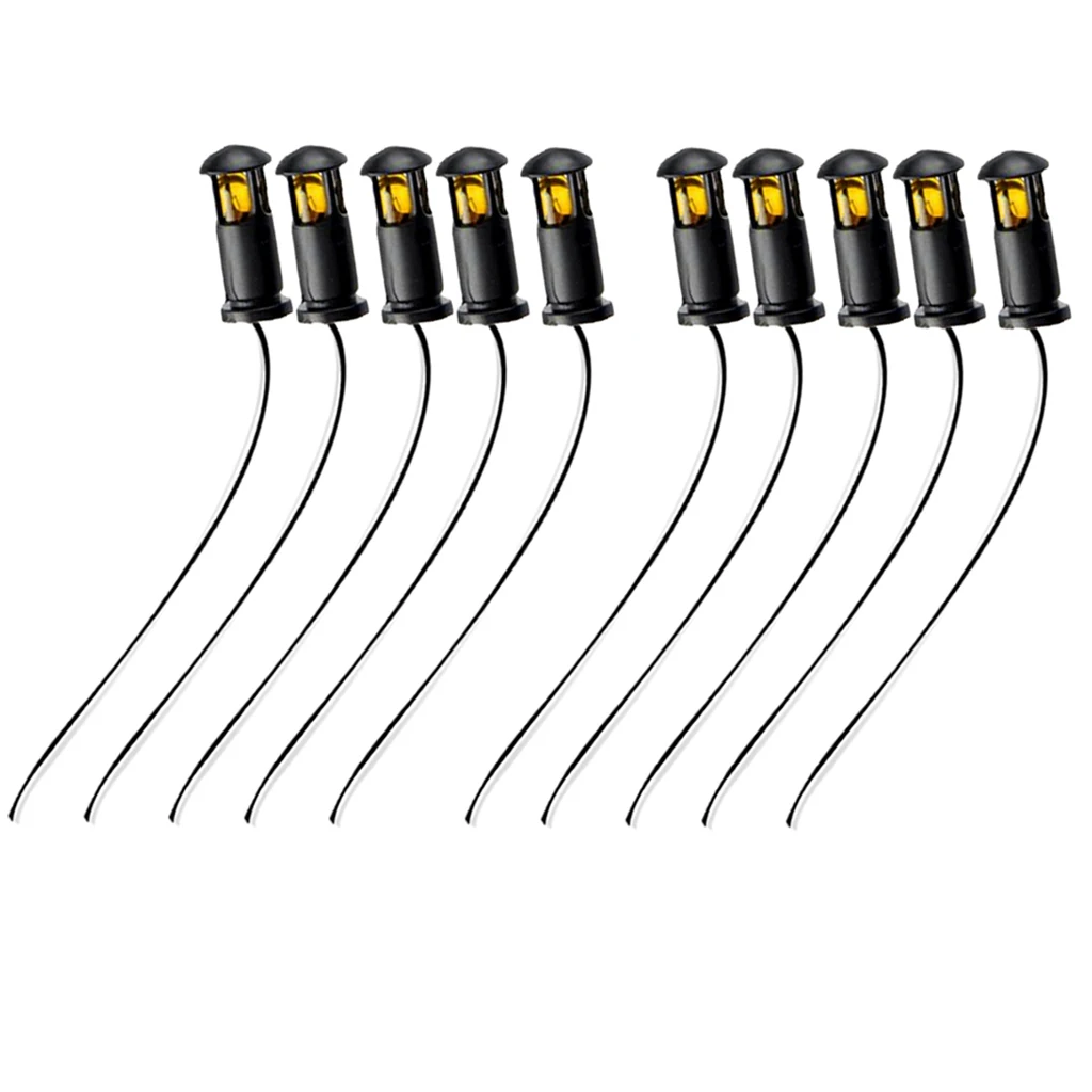 10PCS Model Street Lights Model Train Railroad Grassland Scenery Lamppost