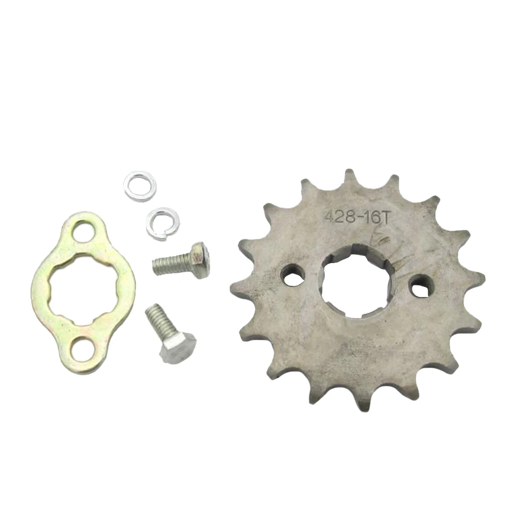 Front Sprocket 428-16T 20mm Shaft for Pit Trail Dirt Bike ATV Quad Motorcycle