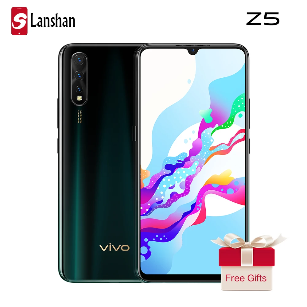 Vivo Z5 мобильный телефон Snapdragon 712 Celular Super AMOLED 4500 мАч большая батарея 48MP Тройная