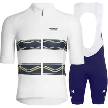 

New white pns cycling team jersey 20D bike shorts suit quick-drying men's bicycle apparel team professional bike Maillot Culotte