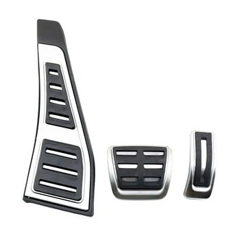 

No Drill Accelerator Gas Brake Foot Rest Pedal Pad Stickers For Audi A4 S4 RS4 B9 A5 8W Q7