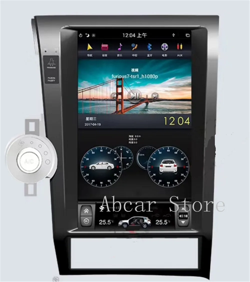 13 6 ''Tesla style Android 9 0 px6 автомобильный dvd плеер GPS навигация для Toyota tundra Sequoia 2007 2011