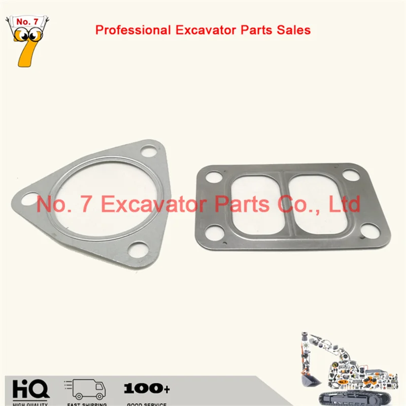 Excavator parts Caterpillar E320D 323D DL EFI engine C6.4 exhaust manifold gasket, screw, turbocharger gasket