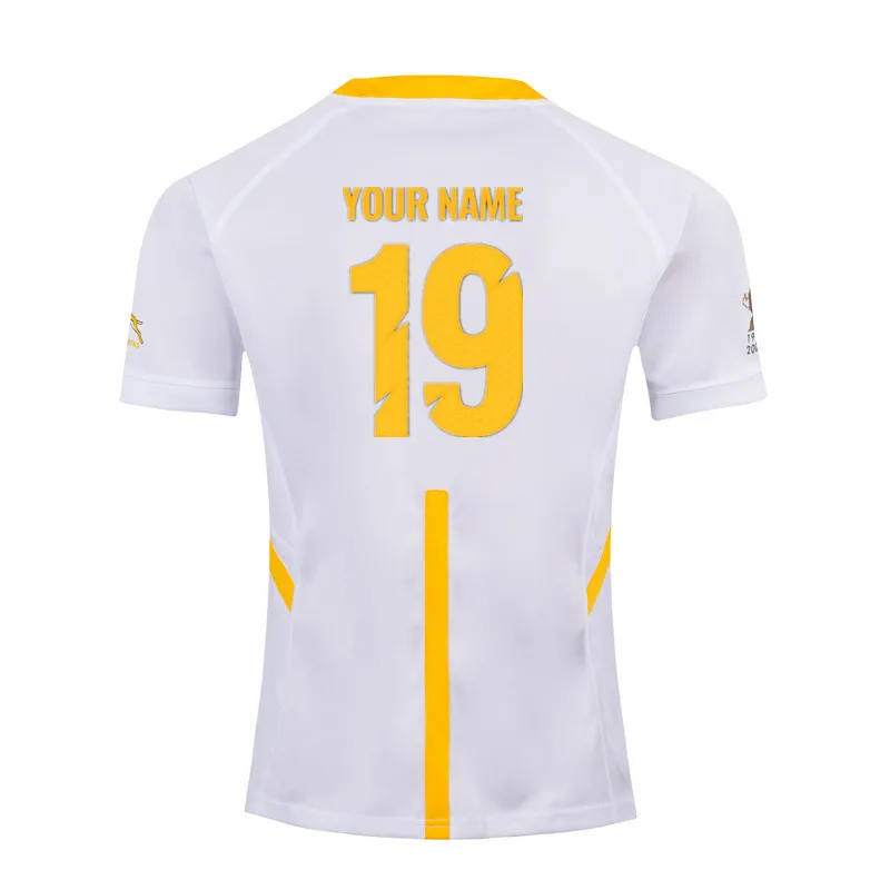 Футболка для дома из Южной Африки, футболка для регби, Джерси, размер: S-7XL, принт с именем на заказ, номер, качество, идеальное - Цвет: Print name number