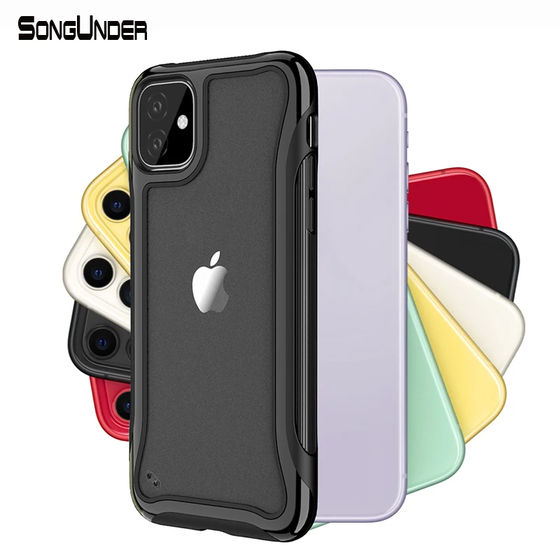 Чехол для iPhone 11 Pro Max 2019 прозрачный абразивный чехол из поликарбоната 5 8 6 1 дюйма