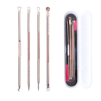 

Dolland 4Pcs Blackhead Remover Cleaning Tool Blemish Blackhead Comedone Acne Extractor Remover Tool Needles