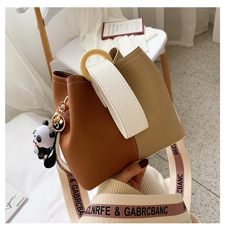 Одноцветные сумки-ведро для женщин Роскошные качественные сумки дамская модная сумка через плечо сумка-мессенджер ручная сумка