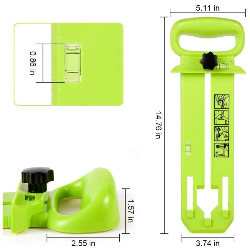 

Picture Hanger Photo Frame Level Ruler Multifunction Wall Hanging Tool Measuring MOLC