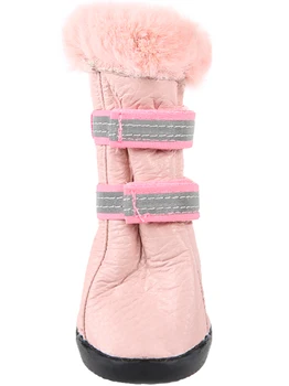 

FOR MY DOGS FOR MY DOGS Dog Winter boots for rubber-soled pink FMD636-2018 P