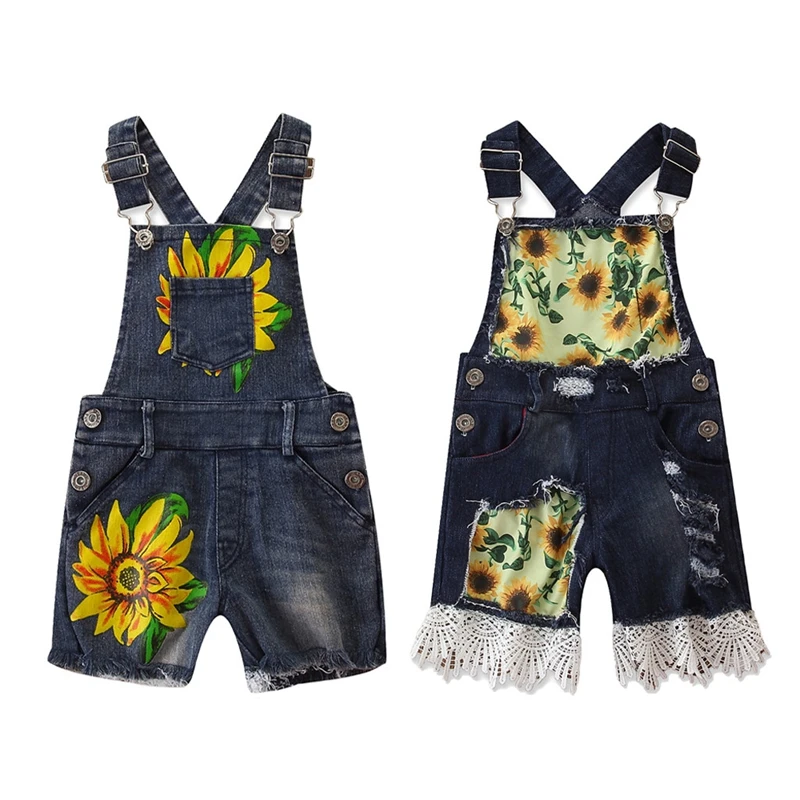 sunflower baby overalls