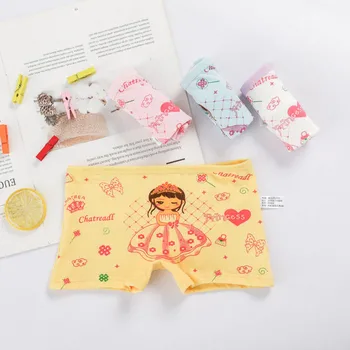 

1PC Children's Underwear Girl's Cotton Boxer Underwear All Cotton Boxer Cartoon Children's Underwear Girl's Printed Underpants