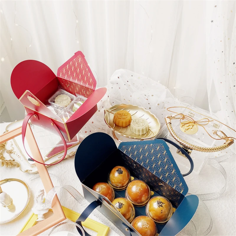 StoBag 10pcs/lot Leather Rope Gift Box Packaging New Year Birthday Party Biscuit Candy Pack Decoration Specially Event Favor