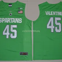 Новое поступление высокое качество Спартанс дензель Валентина#45 футболка колледжа ограниченная Спортивная футболка S-XXXL