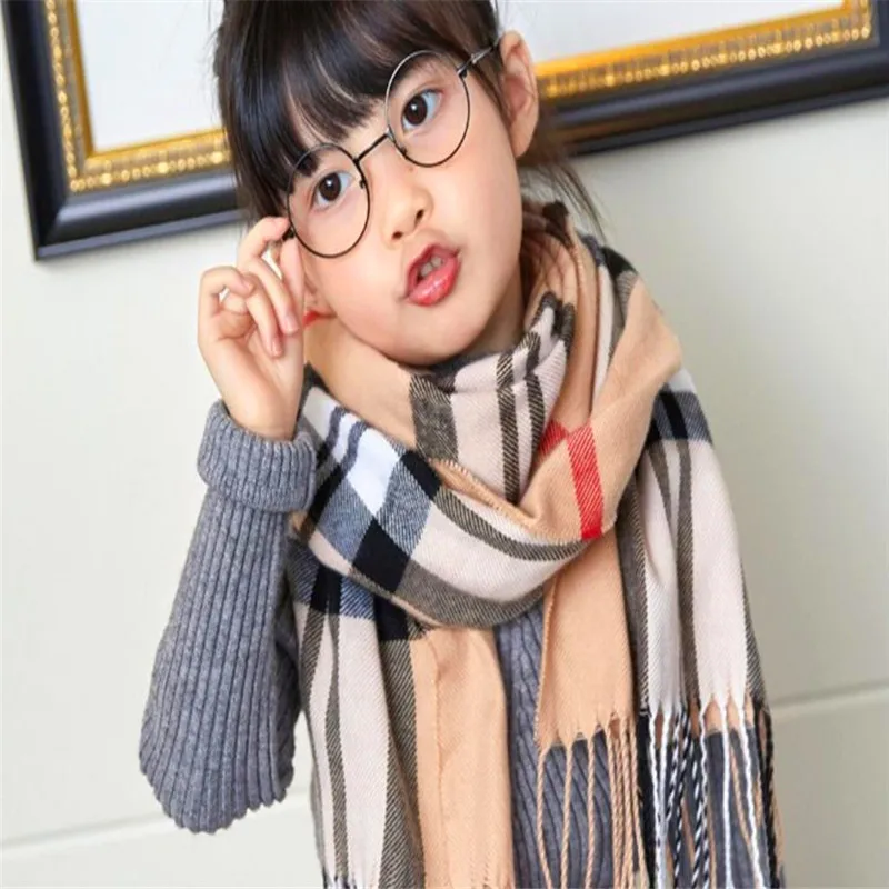 Qiu dong хан издание джокер мода имитация кашемира шарф дети теплый шарф частный сетки родитель-ребенок нагрудник 74232