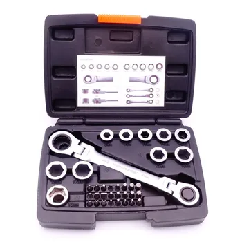 

Multi-function Activities Ratchet Wrench Double Head Adjustable Socket Combination Spanner with Universal Socket Set 8-18mm