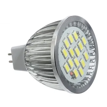 オンライン 5630 Smd Ledランプ電球MR16 6ワットスポットライトledスポットライト電球12v 480-530LM省エネライト純粋なホワイトドロップシッピング