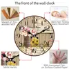 WONZOM Cute Cat Wall Clock,6-16 Inch Wooden Cardboard Wall Clock,Silent & Non-Ticking Feature,Antique Style For Kitchen Office ► Photo 3/6